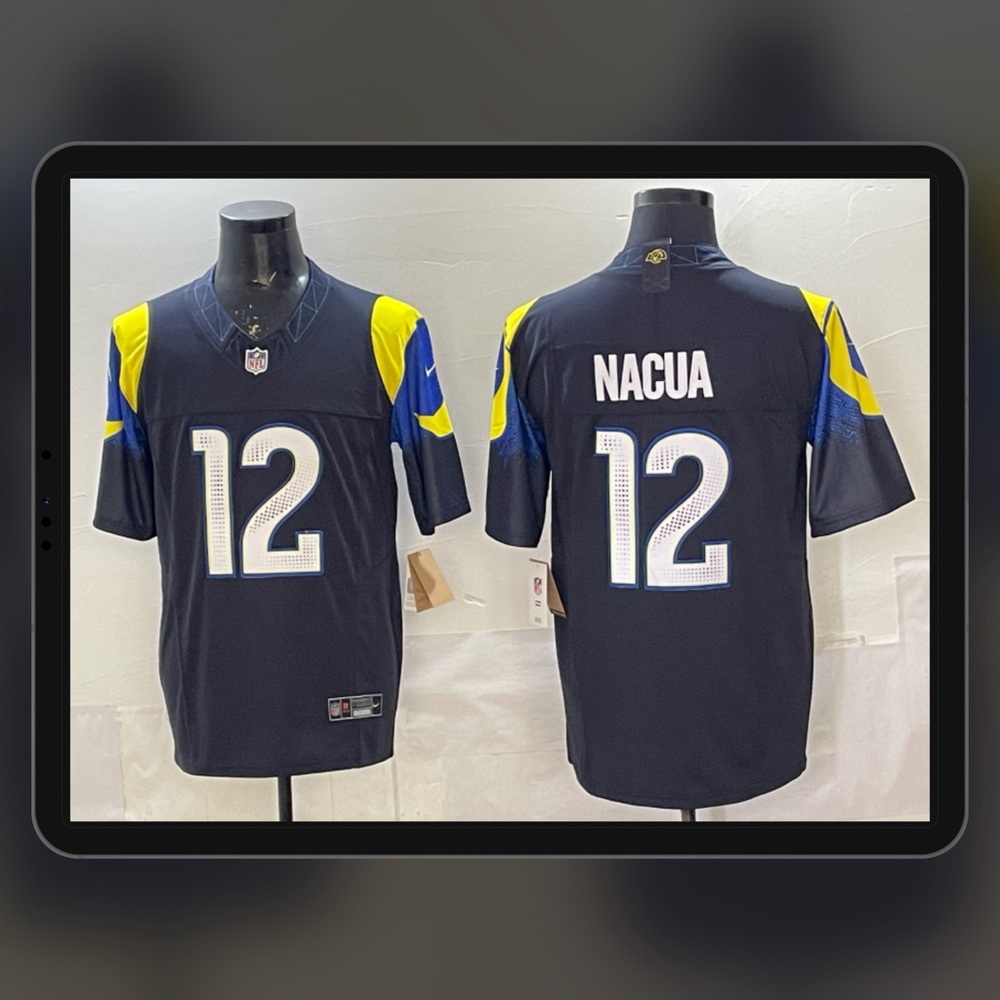 Men's NFL Los Angeles Rams #12 Puka Nacua 2025 Rivalry Collection F.U.S.E Jersey
